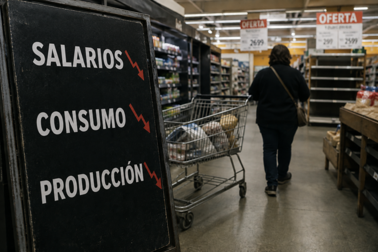 La economía de Milei sigue golpeando salarios, consumo y empleo pese al “rebote” oficial