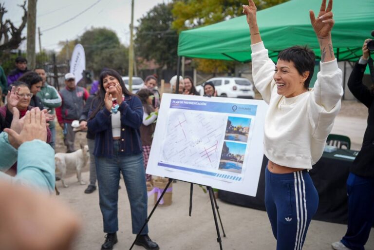 Mayra Mendoza y Eva Mieri recorrieron nuevas obras en Solano y destacaron que se hicieron “sin ayuda de Nación”